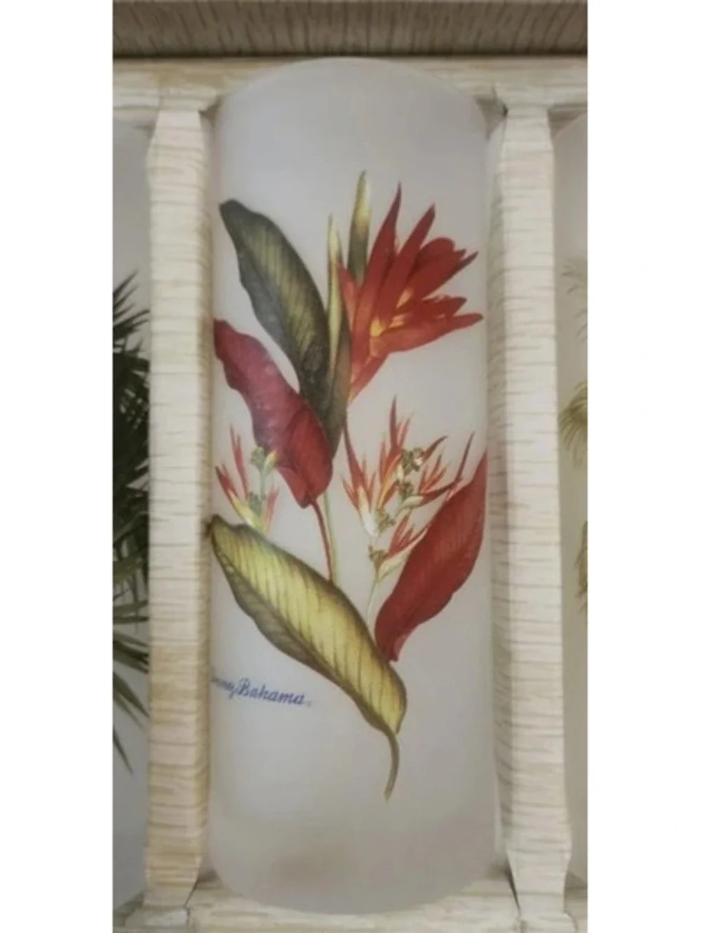 Vintage Collector's Tommy Bahama Frosted Tropical Tumblers Set of 6 (Never Used)